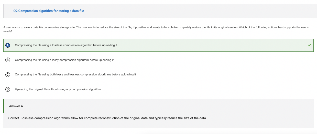 Data Compression Quiz 2 Q2